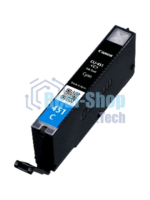 Картридж струйный CLI-451C (6524B001) для Canon PIXMA iP7240/MG6340/MG5440, Голубой, 332стр.