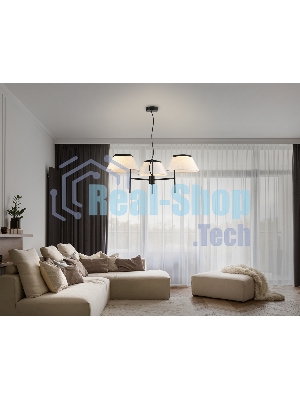 Светильник Ambrella light LH72451/3 BK/WH черный/белый Е14/3 max 40W D800*290-1080
