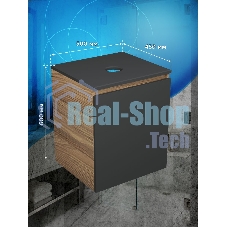 Тумба под раковину Bau Dream Blackwood 50, 1 дверца, графит