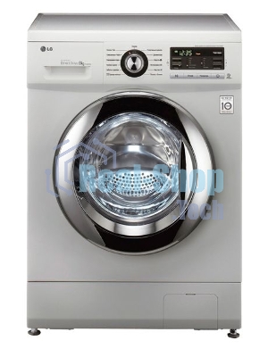 Стиральная машина LG F1296TD4 серебристый, загрузка фронтальная 8 кг, 1200 об/мин, класс: А