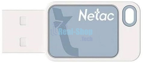 Флешка USB Netac UA31 (NT03UA31N-008G-20BL), 8Gb, USB 2.0, R/W 110/45, синий/белый