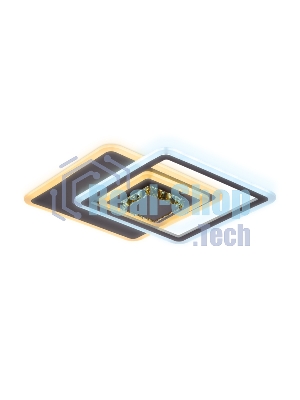 Светильник Ambrella light FA262 CF/TI кофе/янтарь 112W 540*540*80 (ПДУ РАДИО 2.4)