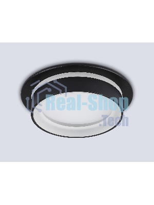 Светильник Ambrella light TN6708 BK черный IP44 GX53 max 15W D105*45