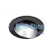 Комплект встраиваемого поворотного светильника Ambrella light XC7652023 SBK/MCH черный песок/хром матовый MR16 GU5.3 (C7652, N7033)