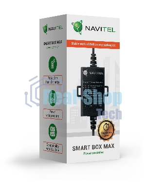 Контроллер питания Navitel Smart Box Max черный 4.5м Вход 1240 В, выход 5В 2А, защита от разряда аккумулятора, таймер (упак.:1шт)