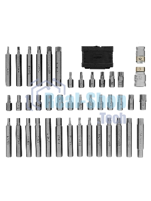 Набор бит Stels HEX, TORX, SPLINE, шестигранный хвостовик 3/8