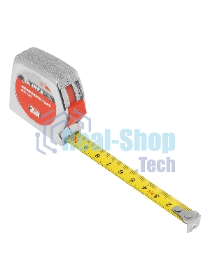 Рулетка MTX Chrom, 2 м x 13 мм, хромированный корпус
