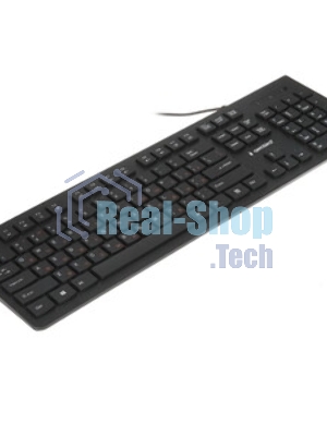 Комплект клавиатура+мышь Gembird KBS-9050L проводной, USB, 1000 DPI, чёрный