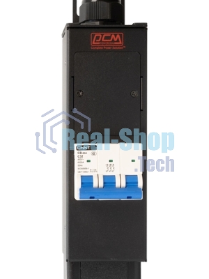 Блок распределения питания Powercom PDU-32AVMS24-18C3-6C9-3P верт.размещ. 18xC13 6xC19 с сетевым мониторингом 3x32A EN 60309 2м