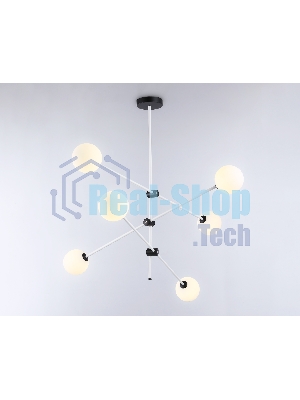 Светитльник Ambrella Light TR2512/6 WH/BK белый/черный G9/6 max 10W D970*830