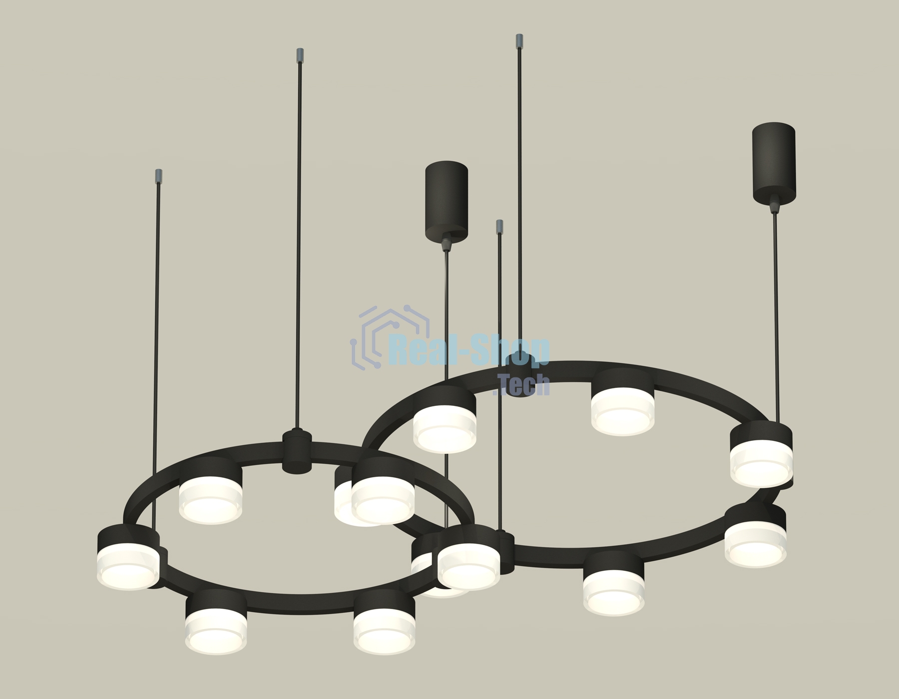 Светильник Ambrella light XR92091002/13 SBK/FR черный песок/белый матовый GX53 (A9209, C9238, C9232, N8401)