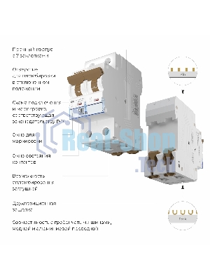 Автоматический выключатель Werkel 2P  16 A  C  4,5 кА W902P164