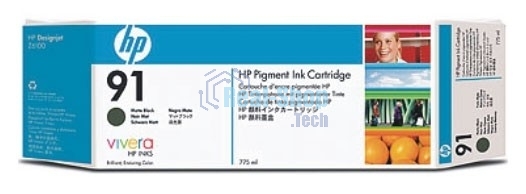 Картридж струйный HP №91 C9464A черный матовый для HP DJ Z6100 (775мл)