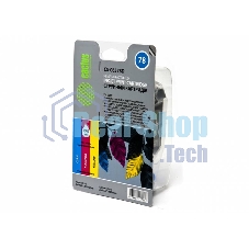 Картридж струйный Cactus CS-C6578D №78 голубой/пурпурный/желтый (19мл) для HP DJ 900/1220C/PS P000/P1100