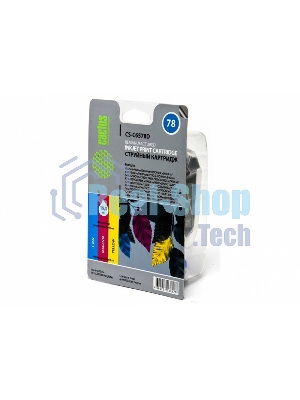 Картридж струйный Cactus CS-C6578D №78 голубой/пурпурный/желтый (19мл) для HP DJ 900/1220C/PS P000/P1100