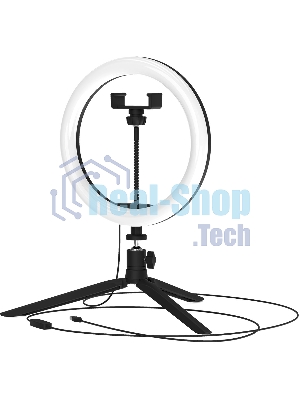 Светильник кольцевой Gauss 14W 700lm 3000-6500K 5V USB IP20 260x23мм черный дим пульт LED