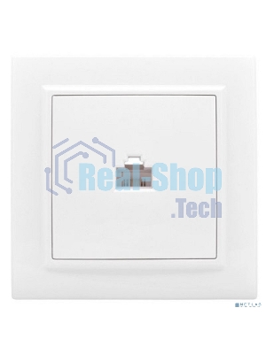 Розетка компьютерная 1-м СП Минск RJ45 бел. Basic EKF ERK01-035-10