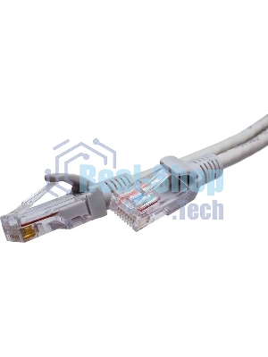 Патч-корд Suprlan 10-0142 UTP RJ-45 вил.-вилка RJ-45 cat.5e 1м серый LSZH 24AWG