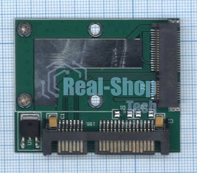 Переходник SSD mSATA на SATA компактный half size