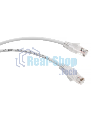Шнур коммутационный Cabeus, Cat.5e, неэкр., U/UTP, RJ45/RJ45, LSZH, AWG24, 1м, белый