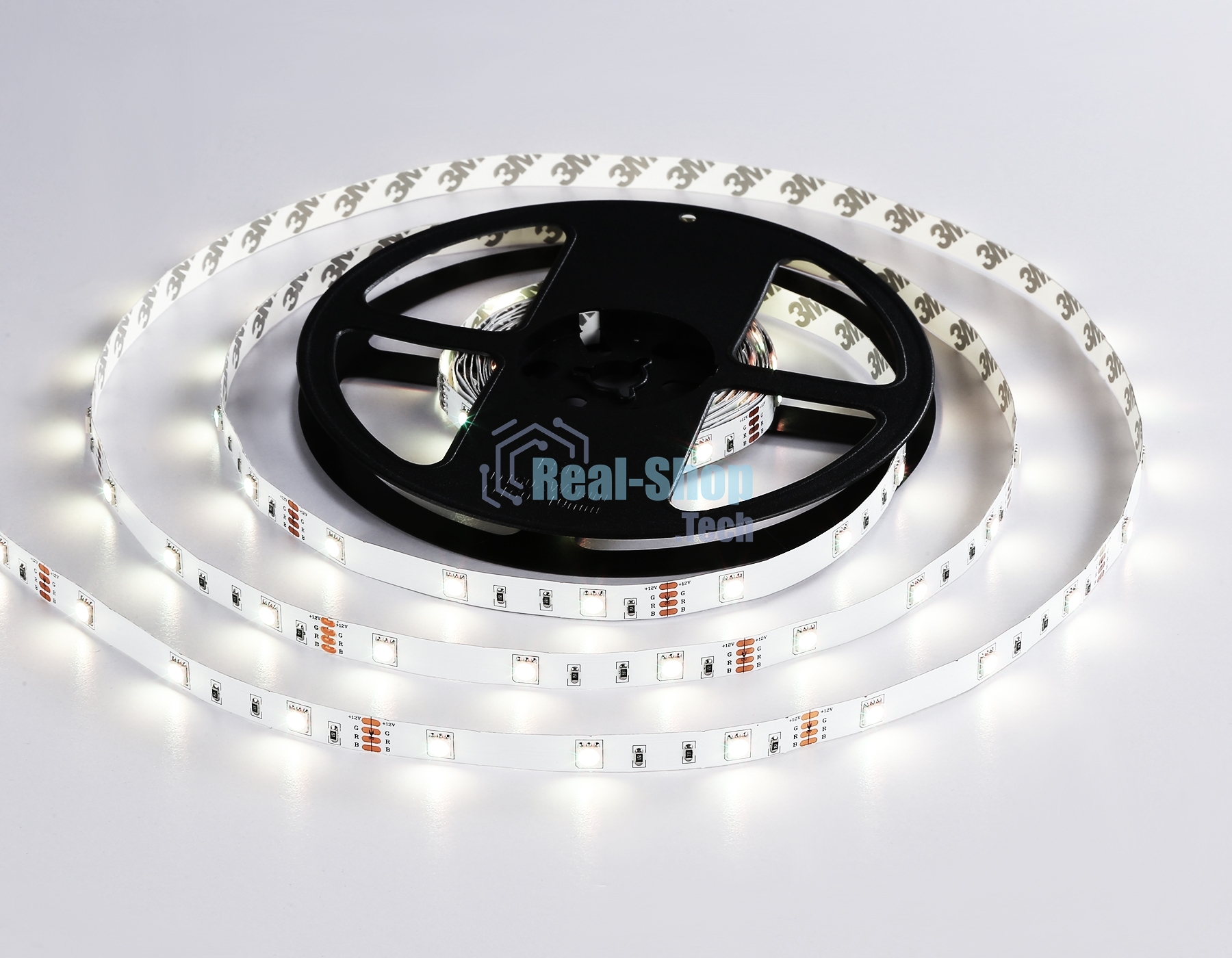 Комплект светодиодной ленты GS2401 5050 30Led/ 7.2W m/ 12V IP20 RGB/ 5000*10*1.87mm (4 конт.)