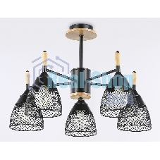 Светильник Ambrella light TR8015/5 BK черный E27*5 max 40W D600*385