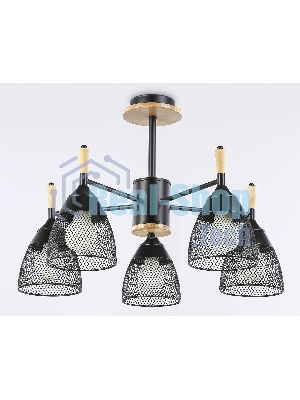 Светильник Ambrella light TR8015/5 BK черный E27*5 max 40W D600*385