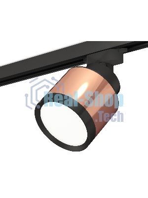 Светильник Ambrella light XT8122001 PPG/SBK/PBK золото розовое полированное/черный песок/черный полированный GX53