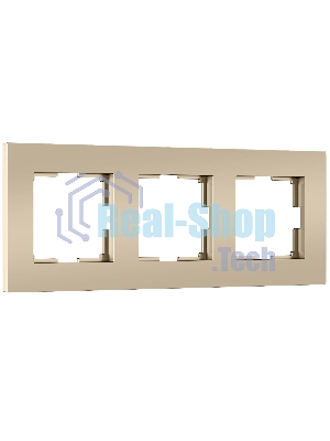 Рамка на 3 поста Slab (шампань софт) W0032911