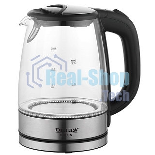 Чайник электрический Delta LUX DL-1204В черный