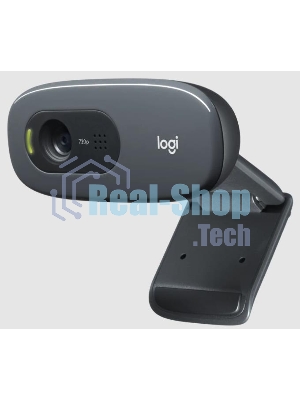 Веб-камера Logitech C270 HD 1280x720, 30 кадр/с, USB Type-A, микрофон (шумоподавление), автоосвещение, универсальное крепление