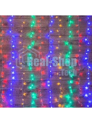 Гирлянда Neon-night Светодиодный Дождь 1,5х1,5 м, свечение с динамикой, прозрачный провод, 230 В, диоды мультиколор