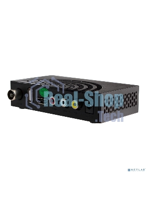 Приставка для цифрового ТВ Hyundai H-DVB440 черный, DVB-T2, DVB-T, DVB-C, HDMI, USB 2.0 x2