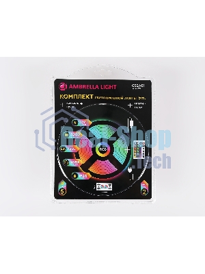 Комплект светодиодной ленты GS2401 5050 30Led/ 7.2W m/ 12V IP20 RGB/ 5000*10*1.87mm (4 конт.)
