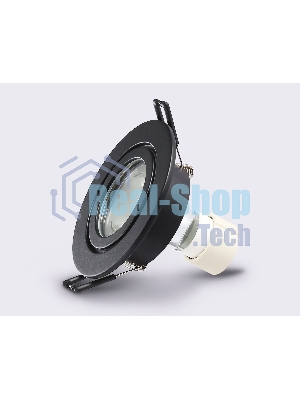 Светильник Ambrella light TN1151 BK черный IP44 GU5.3 D85*28