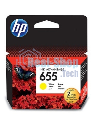 Картридж струйный HP 655 CZ112AE желтый для HP DJ IA 3525/4615/4625/5525/6525 (600 стр.)