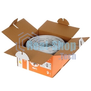 Кабель LANMASTER U/UTP, 4 пары, Кат. 6, с перегородкой, 550Mhz, LSZH, нг(A)-HF, оранжевый, 305 м