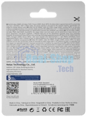 Флеш карта microSDHC 16Gb Netac P500 NT02P500STN-016G-S (без SD адаптера) 80Mb/s
