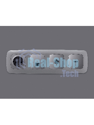Лицевая панель OMEGA (Сталь матовый) для компьютерной/телефонной розетки RJ-45/RJ-11 QUANT OP5120
