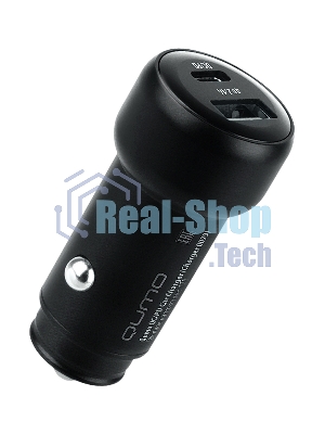 Автомобильное зарядное устройство Qumo PD (Charger 0080), Type C, черный