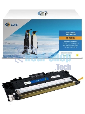 Картридж лазерный G&G GG-W2072A желтый (700стр.) для HP Color Laser MFP 179fnw/178nw/150nw