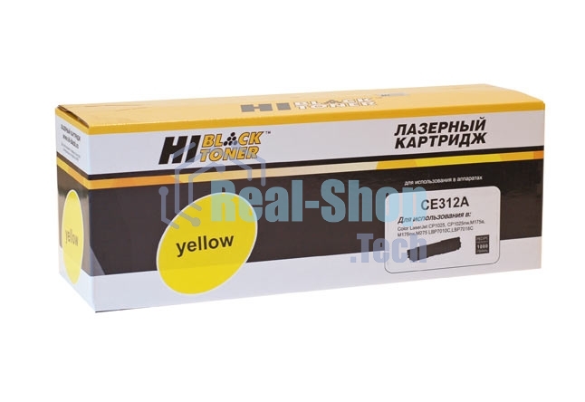 Расходные материалы Hi-Black CE312A Картридж Hi-Black для HP CLJ CP1025/CP1025nw/Canon LBP-7010C/7018C, Y 1 K с чипом      