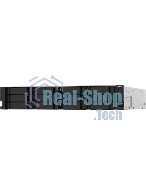 Сетевое хранилище без дисков SMB QNAP TS-1232PXU-RP-4G 12-Bay quad-core 64-bit AL324 1.7 GHz rackmount NAS with 250W redundant PSU, 4Gb DDR4 UDIMM RAM (max 1x16GB), SATA 6Gb/s, 2x 10GbE SFP+ LAN, 2x2.5 GbE LAN, 1x PCIe Gen2 x2 slot. W/o RAIL-B02