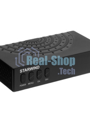 Приставка для цифрового ТВ Starwind CT-220 черный, DVB-T2, DVB-T, DVB-C, HDMI, USB 2.0 х2