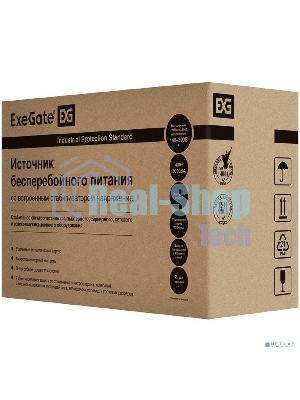 Источник бесперебойного питания ExeGate EX292611RUS SpecialPro UNB-2200.LED.AVR.1SH.2C13.RJ.USB 2200VA/1300W, LED, AVR,1*Schuko+2*C13, RJ45/11, USB, металлический корпус, черный
