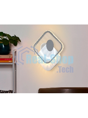 Светильник Ambrella light FA266 WH/GR белый/серый LED 3000K+6400K 16W 310*270*50