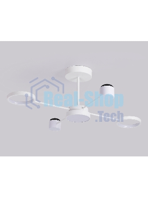 Потолочный светодиодный светильник с пультом Ambrella light FL51631/4+1 WH белый 3000K-6400K 48W 910*745*300 (ПДУ ИК)