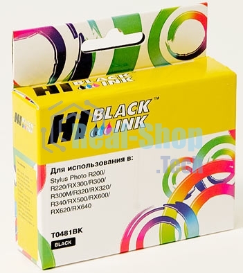 Картридж Epson Stylus Photo R200/R300/RX500/RX600 (Hi-black) new, C13T04814010, BK