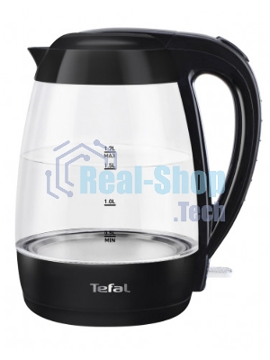 Электрочайник Tefal KO 450832 черный, 1.7 л, 2400 Вт, скрытый нагревательный элемент