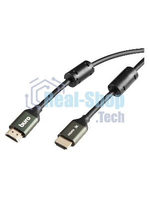 Кабель аудио-видео Buro HDMI (m)/HDMI (m) 3м. феррит.кольца позолоченные контакты черный